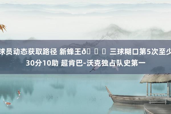 球员动态获取路径 新蜂王🐝三球糊口第5次至少30分10助 超肯巴-沃克独占队史第一