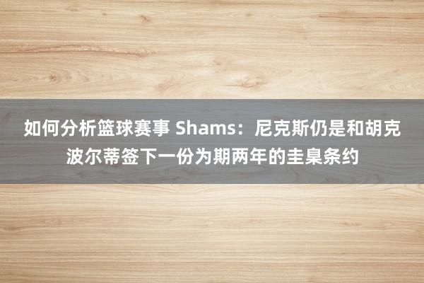 如何分析篮球赛事 Shams：尼克斯仍是和胡克波尔蒂签下一份为期两年的圭臬条约