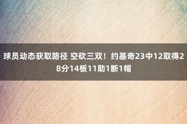 球员动态获取路径 空砍三双！约基奇23中12取得28分14板11助1断1帽