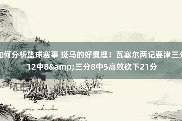 如何分析篮球赛事 斑马的好襄理！瓦塞尔两记要津三分 12中8&三分8中5高效砍下21分