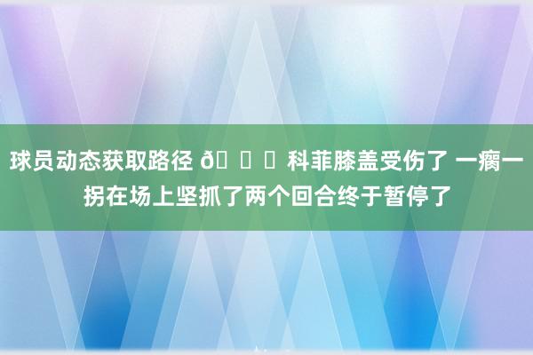 球员动态获取路径 😐科菲膝盖受伤了 一瘸一拐在场上坚抓了两个回合终于暂停了