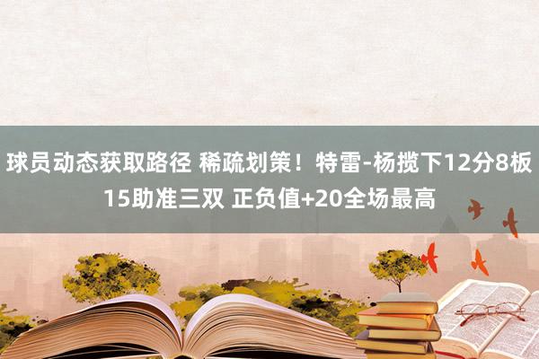 球员动态获取路径 稀疏划策！特雷-杨揽下12分8板15助准三双 正负值+20全场最高