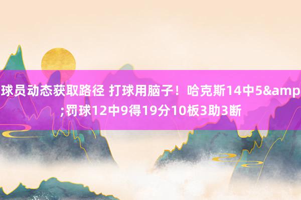 球员动态获取路径 打球用脑子！哈克斯14中5&罚球12中9得19分10板3助3断