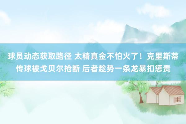 球员动态获取路径 太精真金不怕火了！克里斯蒂传球被戈贝尔抢断 后者趁势一条龙暴扣惩责